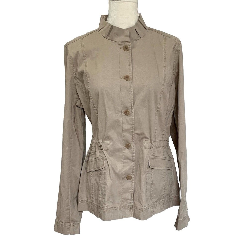 Eileen Fisher Tan Utility Jacket